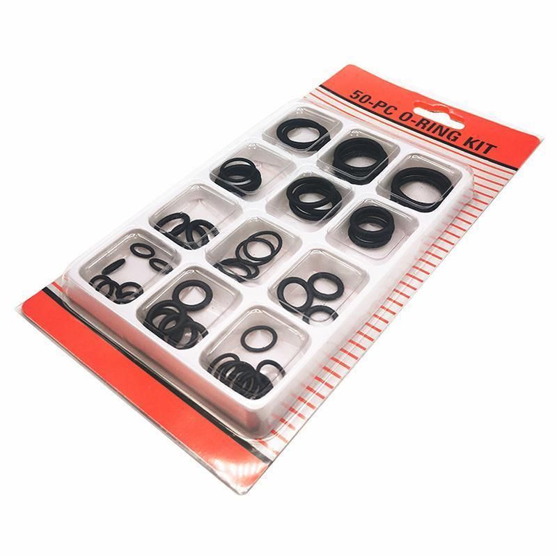 Rubber O-Ring Assortment Kit 50PC- Pack O-Rings Set Automotive Plumbing Seals V528-SM00493-50PCS-684593