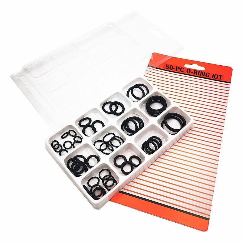 Rubber O-Ring Assortment Kit 50PC- Pack O-Rings Set Automotive Plumbing Seals V528-SM00493-50PCS-684593