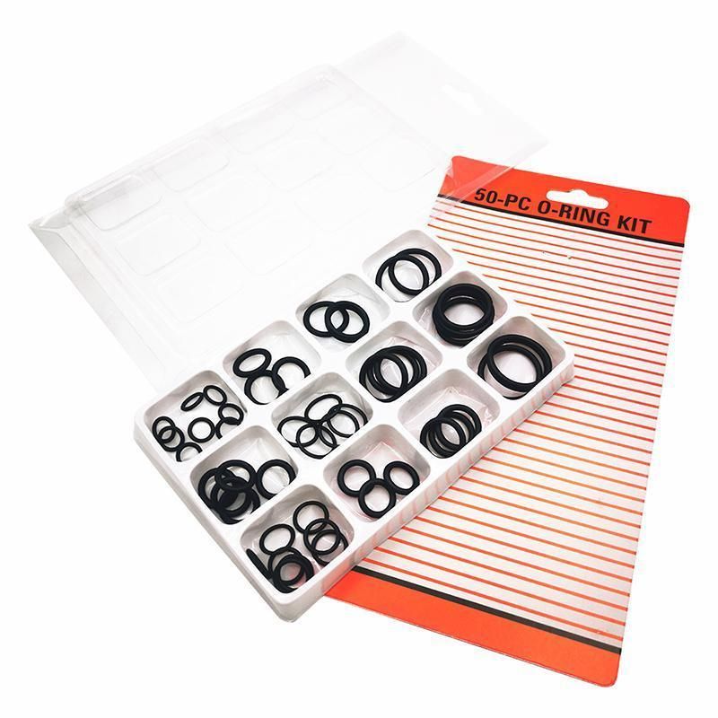 Rubber O-Ring Assortment Kit 50PC- Pack O-Rings Set Automotive Plumbing Seals V528-SM00493-50PCS-684593