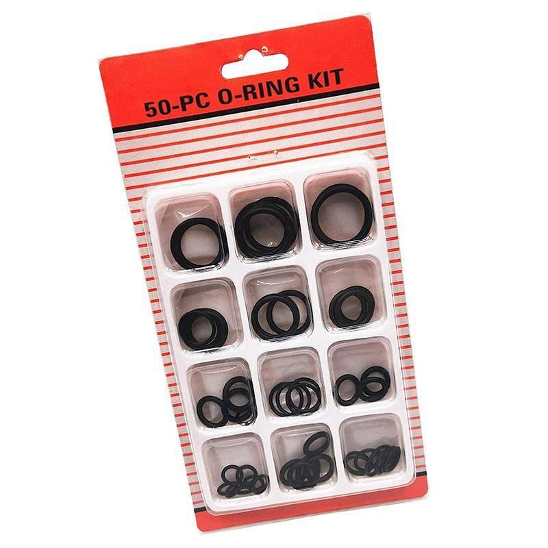 Rubber O-Ring Assortment Kit 50PC- Pack O-Rings Set Automotive Plumbing Seals V528-SM00493-50PCS-684593