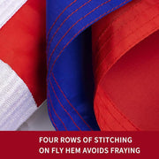 Large Croatia National Flag 90x150cm Outdoor Polyester Banner with Grommets V528-SM00523-CROATIAFLAG-606606