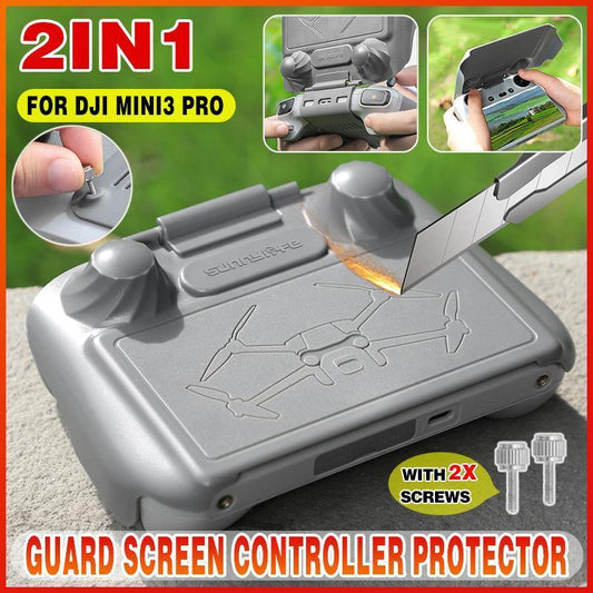 2 in 1 Screen Protector Sun Hood Cover for DJI RC Mini 3 Pro Mavic Air 2S V528-SM00537-DJI-RC204275