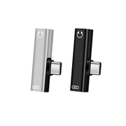 Up to 2 Type C to 3.5mm Audio Headphone Connector Earphone Adapter Aux Jack - Silver V528-SM00542-SILVER-380625