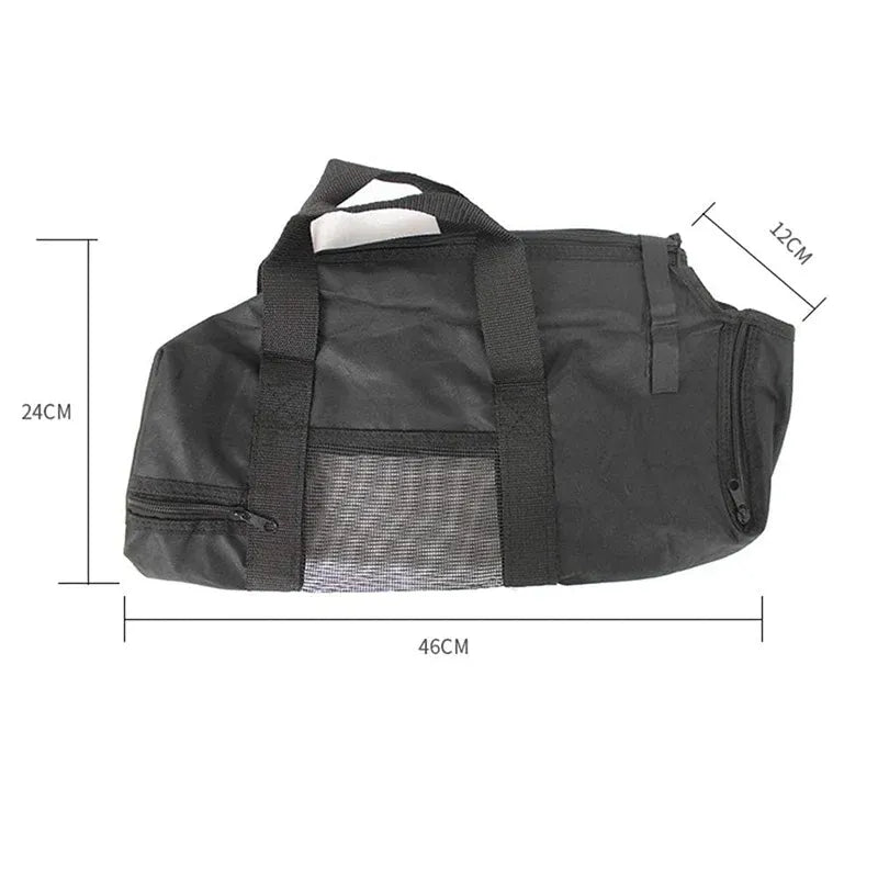 Cat Grooming Restraint Bag Pet Bath Wash Bags Nail Trimming Anti Scratch V528-SM00557-BLACK-518562