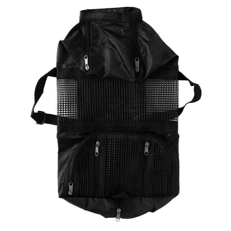 Cat Grooming Restraint Bag Pet Bath Wash Bags Nail Trimming Anti Scratch V528-SM00557-BLACK-518562