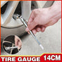 14cm Stainless Steel Pencil Tyre Pressure Gauge 5-50 PSI Manual Tester V528-SM00558-SILVER-695988