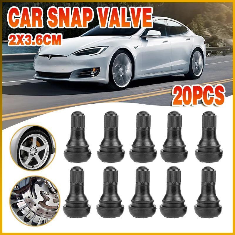 10x TR412 Car Auto Snap In Tyre Valve Rubber Tubeless Short Valve Stems V528-SM00573-10PCS-TR412