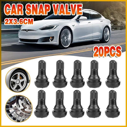 10x TR412 Car Auto Snap In Tyre Valve Rubber Tubeless Short Valve Stems V528-SM00573-10PCS-TR412
