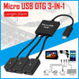 Micro USB 2.0 OTG HUB Cable Adapter AU Male to Female Dual Host Fast Transfer V528-SM00593-V8-863835