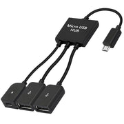 Micro USB 2.0 OTG HUB Cable Adapter AU Male to Female Dual Host Fast Transfer V528-SM00593-V8-863835