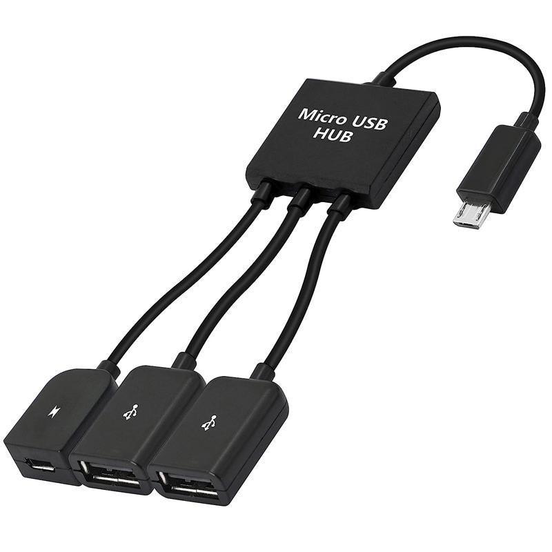 Micro USB 2.0 OTG HUB Cable Adapter AU Male to Female Dual Host Fast Transfer V528-SM00593-V8-863835