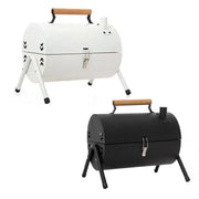 Grillz Charcoal BBQ Portable Grill Camping Barbecue Outdoor Cooking Smoker - White V528-SM00596-WHITE-373861