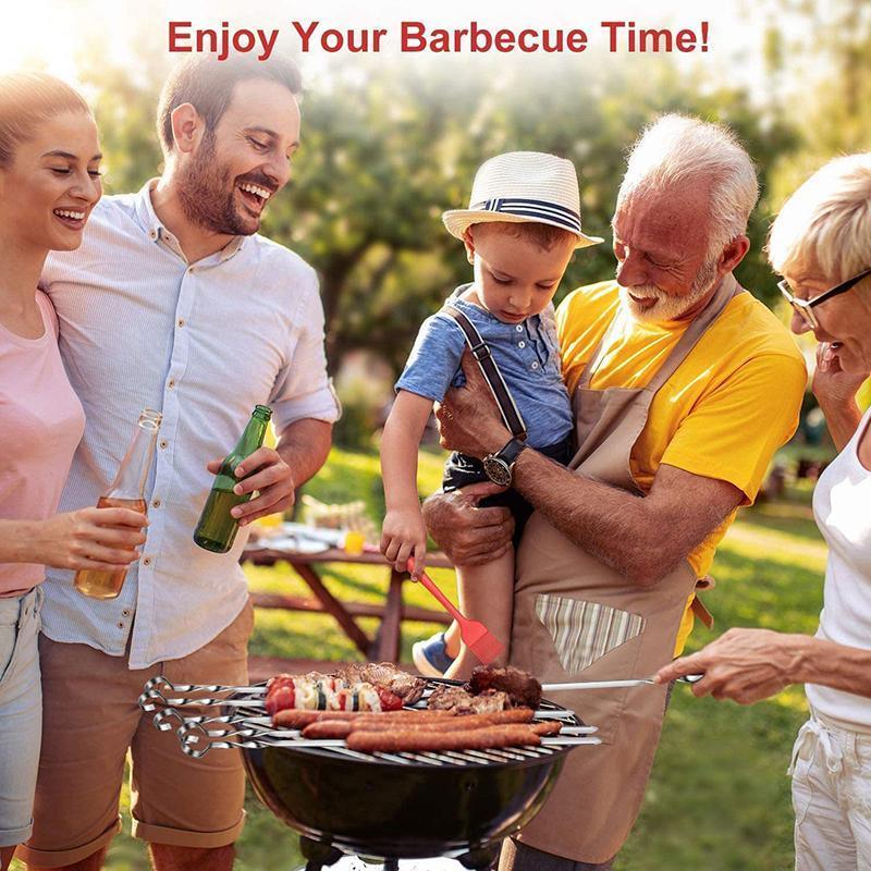 14 Pack Kabob Skewers Premium Flat Metal BBQ Barbecue Skewer Long Stainless V528-SM00605-14PCS-644985