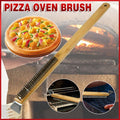 Long Handle Pizza Oven Brush Steel Wire BBQ Grill Cleaner with Scraper 57.5cm V528-SM00609-PIZZABRUSH-227309