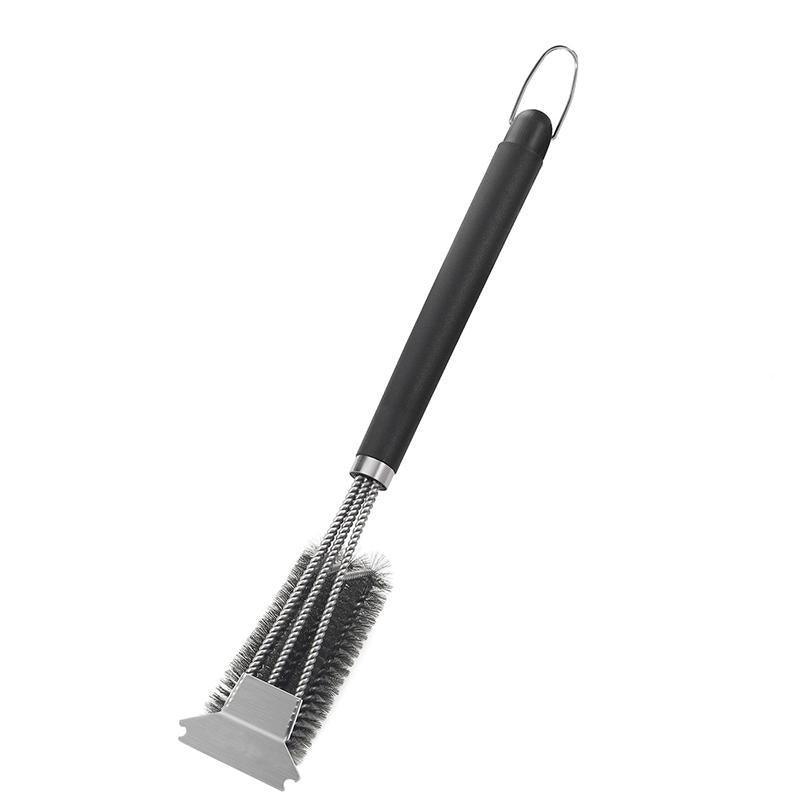 Grill Brush and Scraper 18 Inch Stainless Steel Barbecue Cleaning Brush Wire Bri V528-SM00610-S01-969229