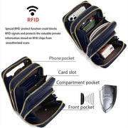 Women Crossbody Phone Purse Touch Screen Bag Rfid Blocking Wallet Shoulder Strap - Dark Green V528-SMALLBAGDARKGREEN23783