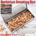 Stainless Steel Smoke Box Barbecue BBQ Smoking Wood Chip Smoker Grill Tool Box V528-SMOKER-BOX-539520