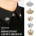 Small Crown Brooch Accessory Fashion Corsage Pin Jewelry Women Men Gift - 3# Gold V528-SN-210GOLD-980243
