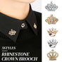 Small Crown Brooch Accessory Fashion Corsage Pin Jewelry Women Men Gift - 3# Gold V528-SN-210GOLD-980243