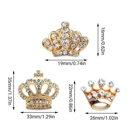 Small Crown Brooch Accessory Fashion Corsage Pin Jewelry Women Men Gift - 3# Gold V528-SN-210GOLD-980243