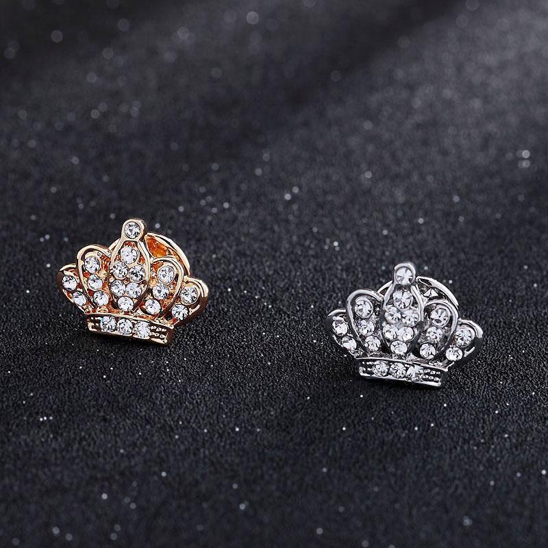Small Crown Brooch Accessory Fashion Corsage Pin Jewelry Women Men Gift - 1# Gold V528-SN085-GOLD-965663