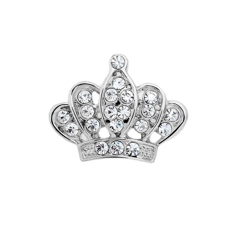 Small Crown Brooch Accessory Fashion Corsage Pin Jewelry Women Men Gift - 1# Gold V528-SN085-GOLD-965663