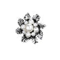 Imitation Pearl Brooch Elegant Jewelry Fashion Accessory Women Ladies Gift - Sliver V528-SN120-SLIVER-178178