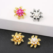 Imitation Pearl Brooch Elegant Jewelry Fashion Accessory Women Ladies Gift - Sliver V528-SN120-SLIVER-178178