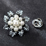 Imitation Pearl Brooch Elegant Jewelry Fashion Accessory Women Ladies Gift - Sliver V528-SN120-SLIVER-178178