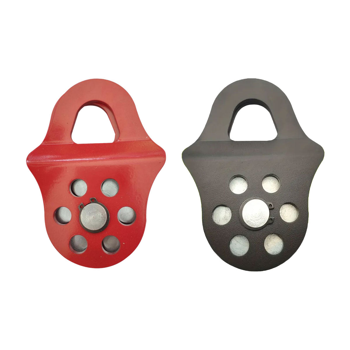 Off Road Recovery Winch Pulley Snatch Block Tackle Tow Hook Accessory Heavy Duty - Red V528-SNATCH-BLOCK-RED-596323