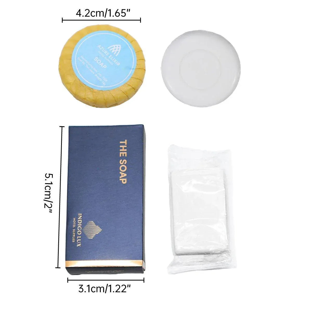 50pcs Hotel Soap Bars for Guesthouse Bathroom Travel Toiletries Set Hotel Use - Round V528-SOAP-50PCS-202897