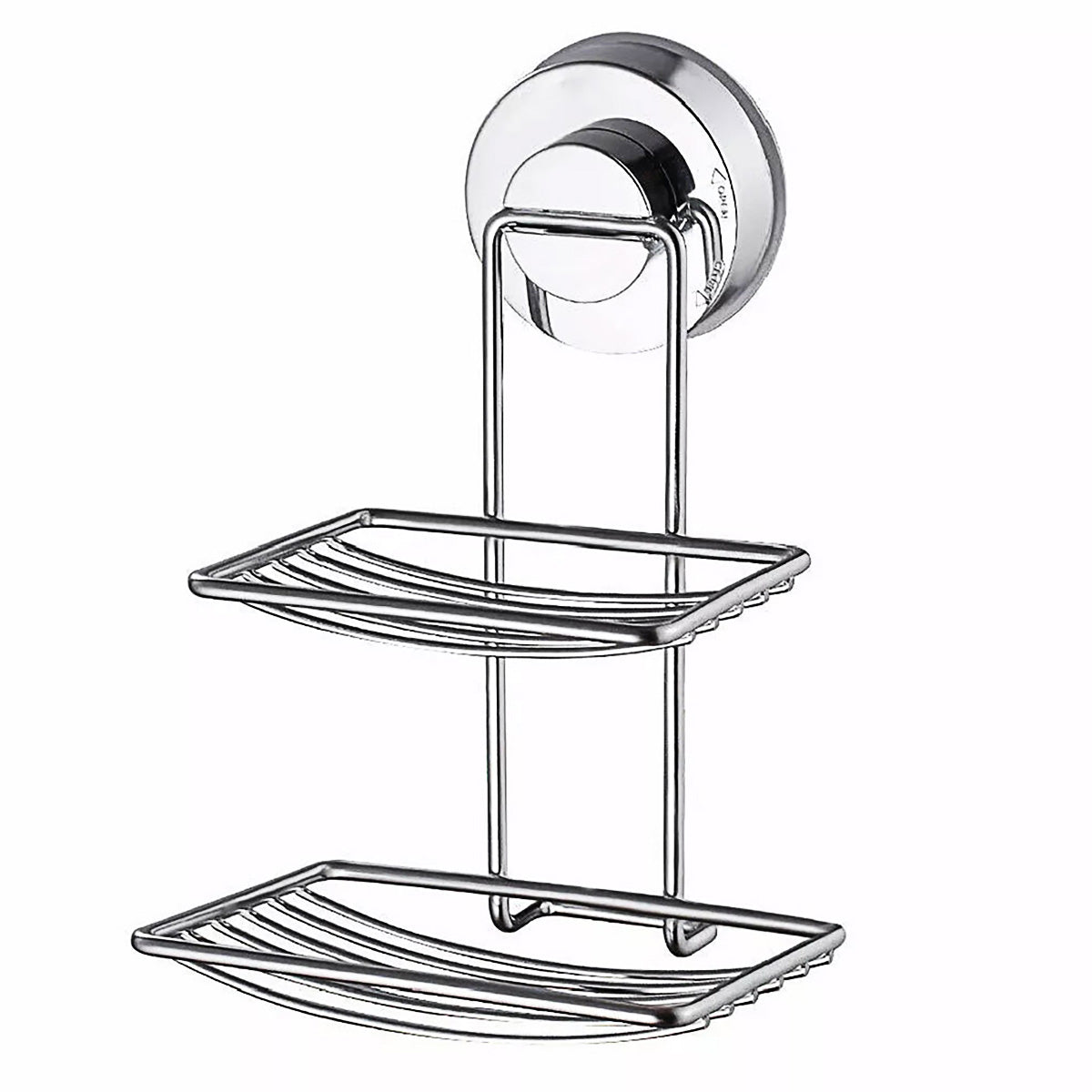 Shower Bar Holder Suction Basket Wall Mounted Stainless Steel Bathroom Soap Dish - Double Layer V528-SOAP-BOX-2-806705