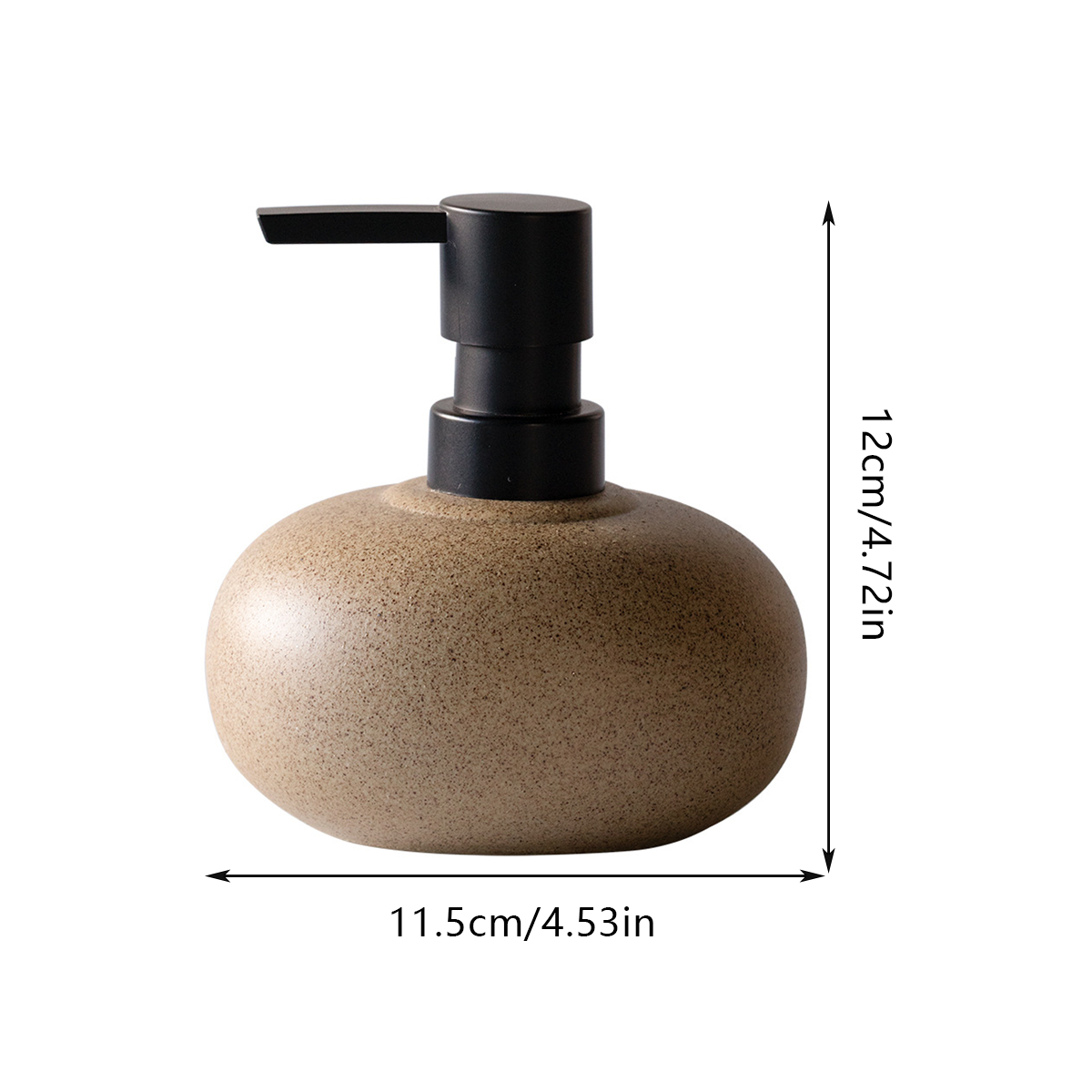 Reusable Ceramic Pump Bottle For Shampoo Lotion Soap Conditioner Travel Set V528-SOAP-DISPENSER-300ML-515868
