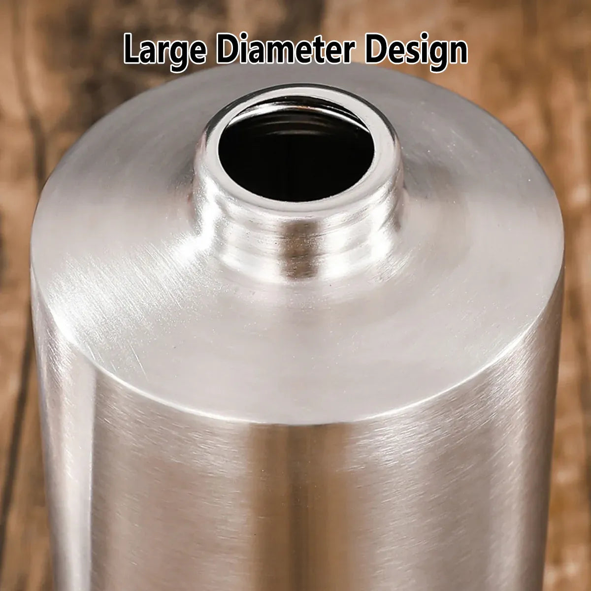 Soap Dispenser 500ml Stainless Steel Pump Silver Bathroom Liquid Container V528-SOAP-DISPENSER-500ML-368032