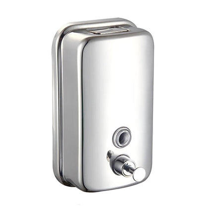Stainless Steel Wall Mounted Soap Dispenser Hotel Bathroom Sanitizer Bottle - 800ML V528-SOAP-DISPENSER-800ML-982576