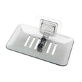 Bathroom Waterfall Tray Holder Soaps Plate Suction Case Containers Dish Storage - Black V528-SOAPBO-BLACK-975757