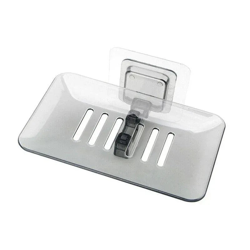 Bathroom Waterfall Tray Holder Soaps Plate Suction Case Containers Dish Storage - Black V528-SOAPBO-BLACK-975757