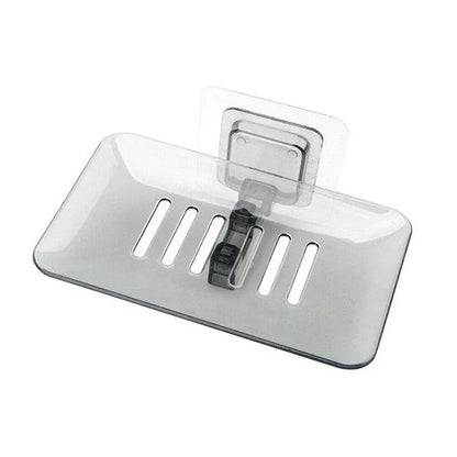 Bathroom Waterfall Tray Holder Soaps Plate Suction Case Containers Dish Storage - Black V528-SOAPBO-BLACK-975757
