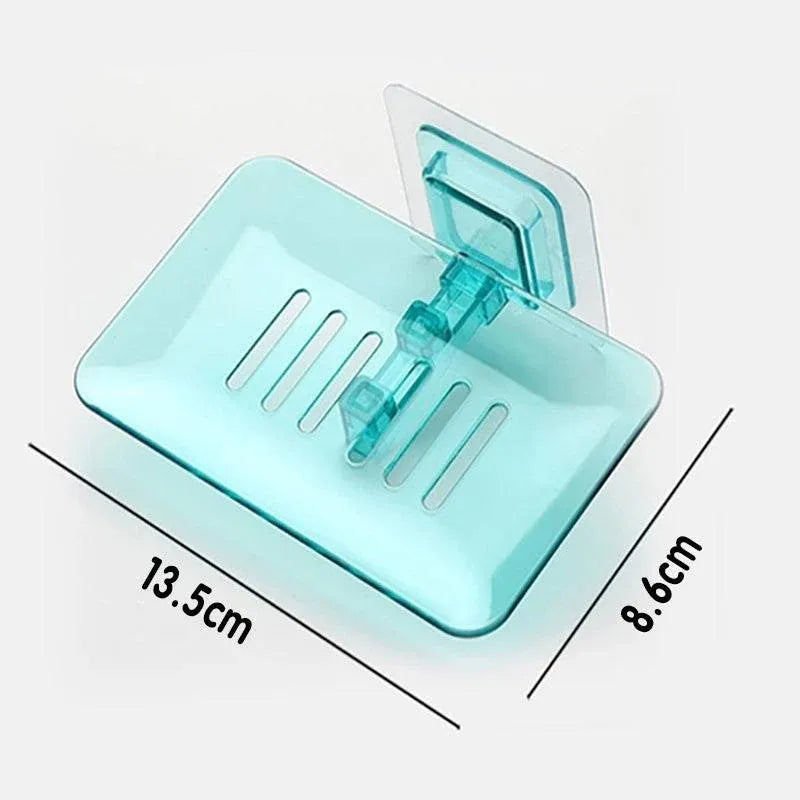 Bathroom Waterfall Tray Holder Soaps Plate Suction Case Containers Dish Storage - Black V528-SOAPBO-BLACK-975757