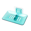 Bathroom Waterfall Tray Holder Soaps Plate Suction Case Containers Dish Storage - Green V528-SOAPBO-GREEN-13145