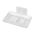 Bathroom Waterfall Tray Holder Soaps Plate Suction Case Containers Dish Storage - White V528-SOAPBO-WHITE-797986