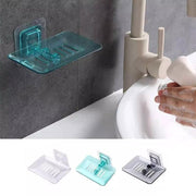 Bathroom Waterfall Tray Holder Soaps Plate Suction Case Containers Dish Storage - White V528-SOAPBO-WHITE-797986