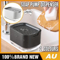 2in1 Soap Dispenser Pump Sponge Holder Countertop Dishwashing Liquid Container - Black V528-SOAPDISPENSER-BLACK-108443