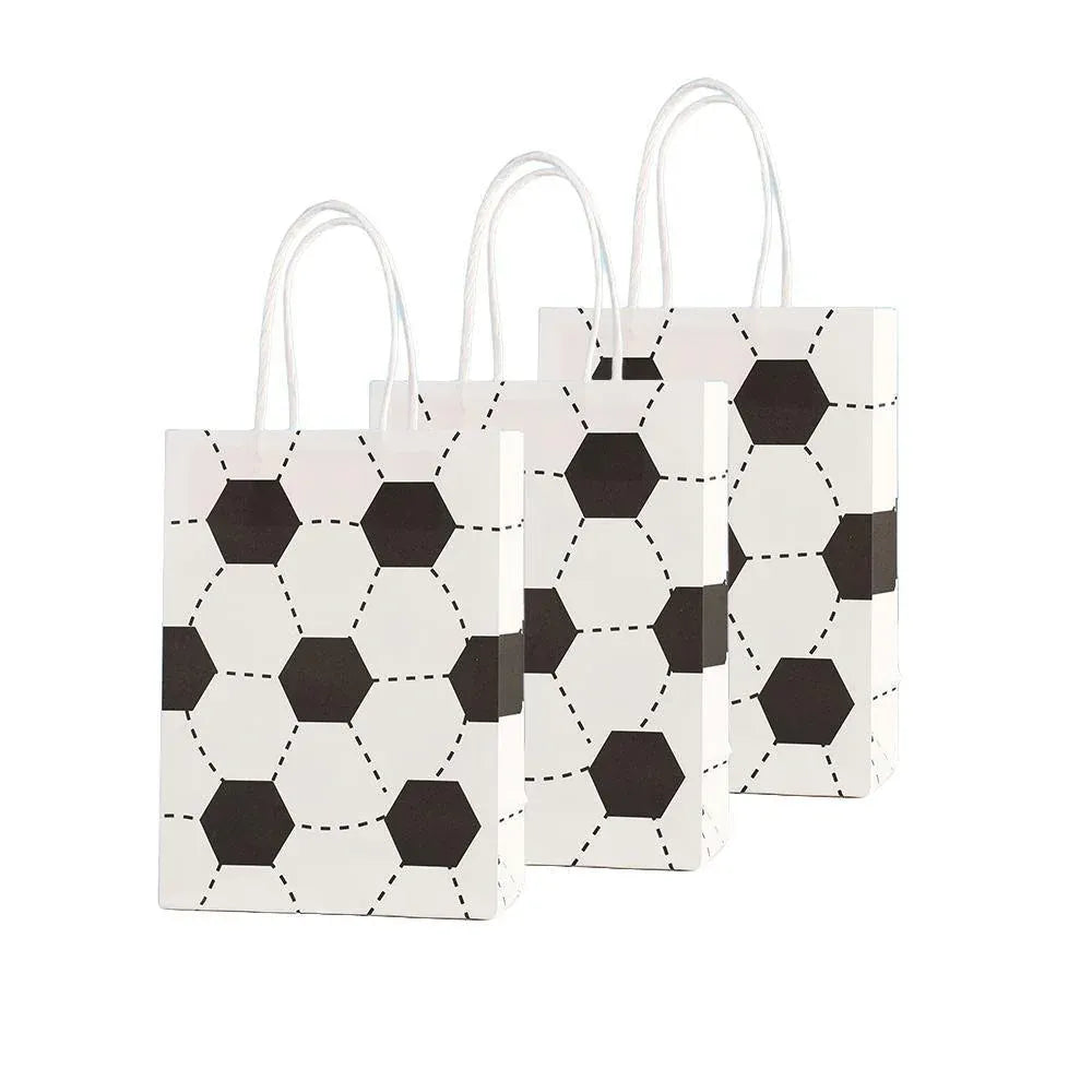 30PCS Fashion Ball Kraft Paper Gift Bag Festivals gift tote bag Party Favor Bag - Soccer-30pcs V528-SOCCER-30PCS-985701