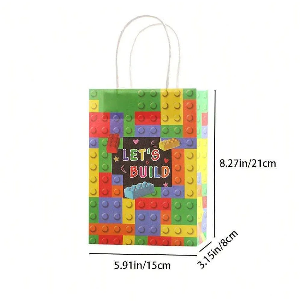 30PCS Fashion Ball Kraft Paper Gift Bag Festivals gift tote bag Party Favor Bag - Soccer-30pcs V528-SOCCER-30PCS-985701