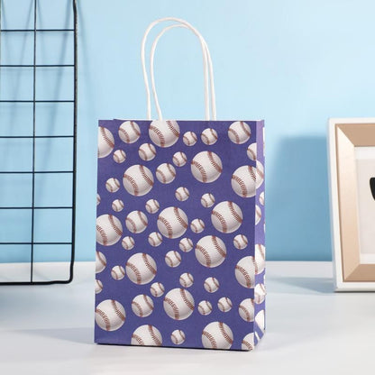 30PCS Fashion Ball Kraft Paper Gift Bag Festivals gift tote bag Party Favor Bag - Soccer-30pcs V528-SOCCER-30PCS-985701