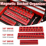 Plastic Socket Storage Rack Tool Organizer for Metric and Imperial Sockets V528-SOCKET-HOLDER-88852RED-EN-338719