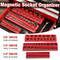 Plastic Socket Storage Rack Tool Organizer for Metric and Imperial Sockets V528-SOCKET-HOLDER-88852RED-EN-338719