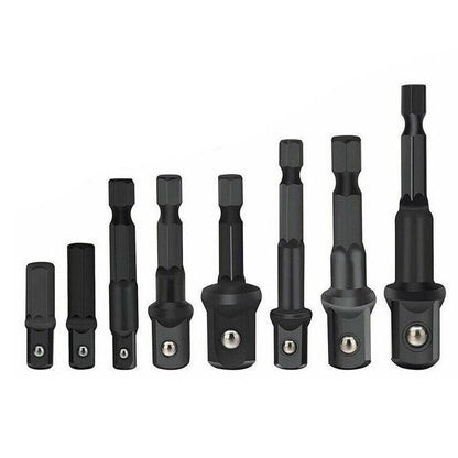 8PCS Power Drill Socket Adapter Extension Set Impact Nut Driver Hex Bit Tool Kit V528-SOCKETADAPTER-804154