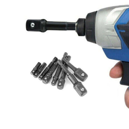 8PCS Power Drill Socket Adapter Extension Set Impact Nut Driver Hex Bit Tool Kit V528-SOCKETADAPTER-804154